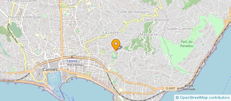 localisation de l'entreprise SCI TRUDAINE à CANNES