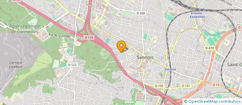 localisation de l'entreprise SCI TRUFFIER PATRIMOINE  SANNOIS