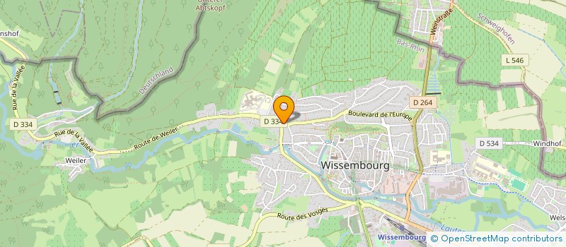 localisation de l'entreprise SCI TRUGAR  WISSEMBOURG