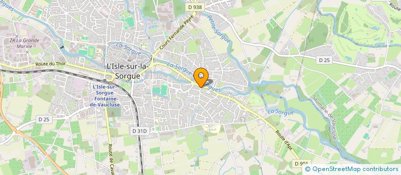 localisation de l'entreprise SCI TRUJIX  L'ISLE-SUR-LA-SORGUE