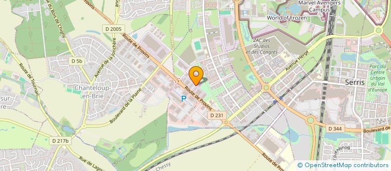 localisation de l'entreprise SCI TRUMA  MONTEVRAIN