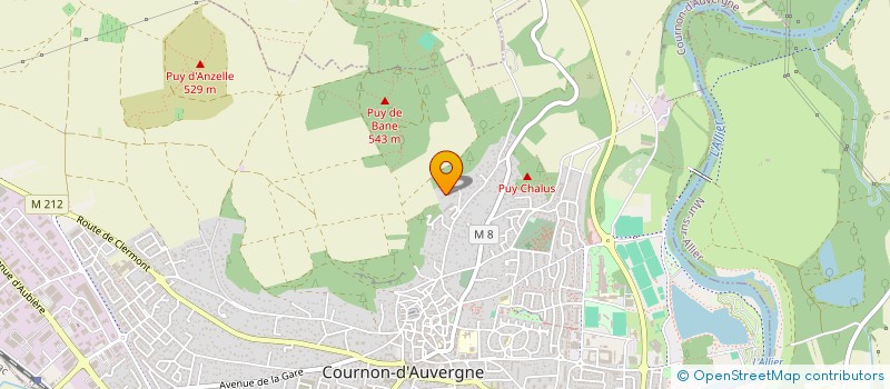 localisation de l'entreprise SCI TRUPHIL  COURNON-D'AUVERGNE