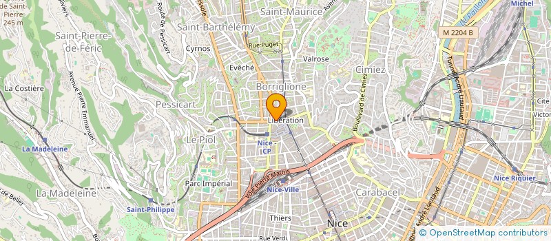 localisation de l'entreprise SCI TRYCAM à NICE
