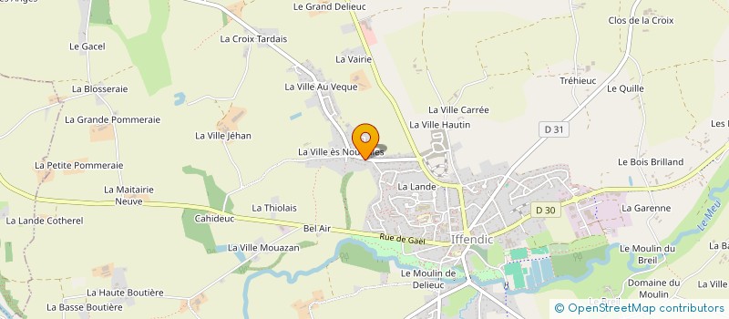 localisation de l'entreprise SCI TRZ  IFFENDIC