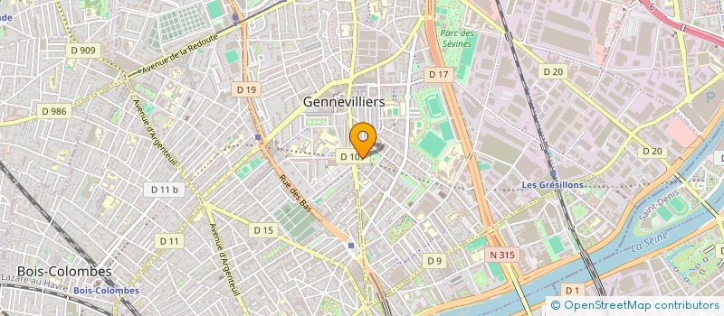 localisation de l'entreprise SCI TSA  COURBEVOIE