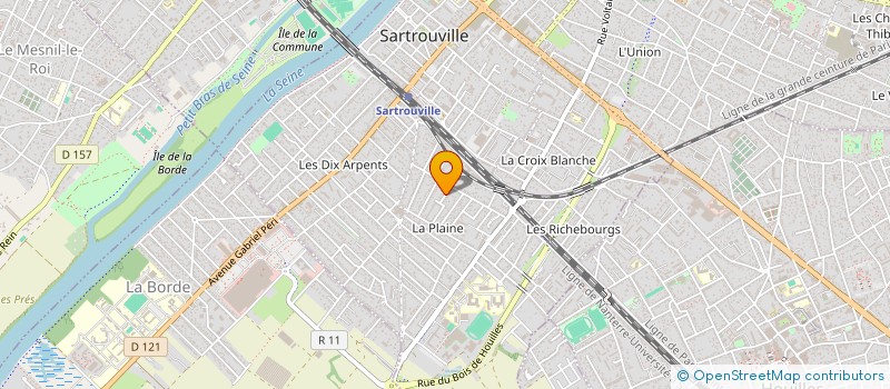 localisation de l'entreprise SCI TSA IMMO  SARTROUVILLE