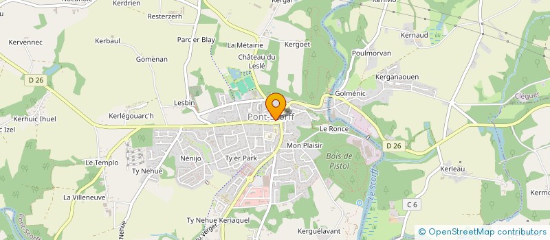 localisation de l'entreprise SCI TSAK  PONT-SCORFF