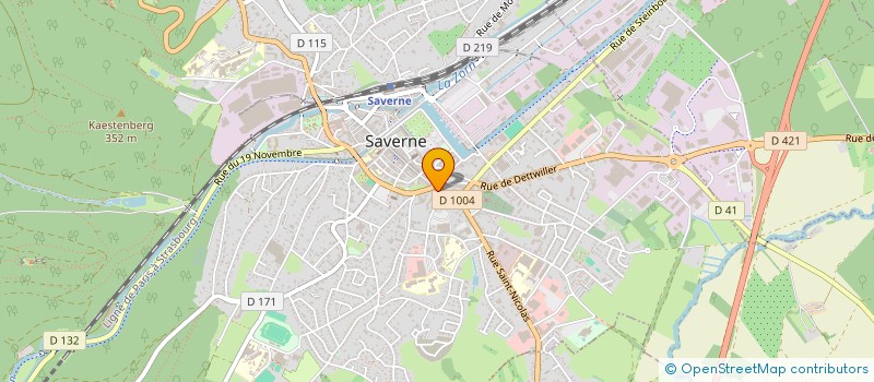 localisation de l'entreprise SCI TSF  SAVERNE