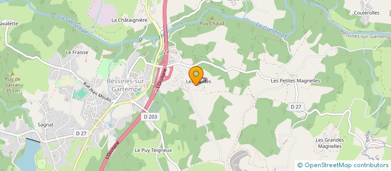 localisation de l'entreprise SCI TSI MANINE  BESSINES-SUR-GARTEMPE