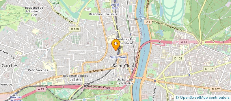 localisation de l'entreprise SCI TSIPORA à SAINT-CLOUD