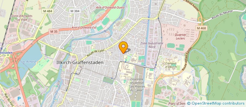 localisation de l'entreprise SCI TSIPORA  ILLKIRCH-GRAFFENSTADEN