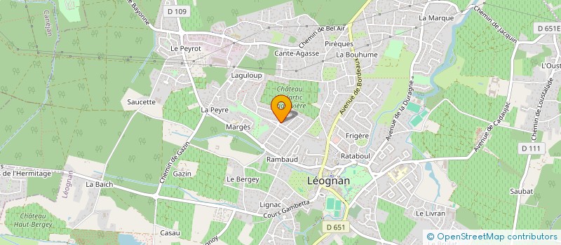 localisation de l'entreprise SCI TSJ  LEOGNAN