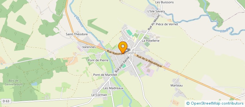 localisation de l'entreprise SCI TSK à CLION