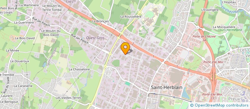 localisation de l'entreprise SCI TSL REZE  SAINT-HERBLAIN