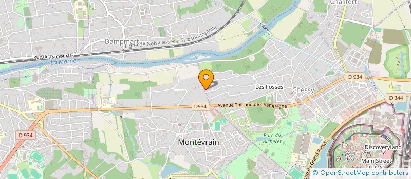 localisation de l'entreprise SCI TSM2  CHESSY