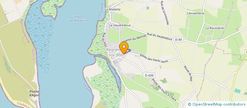 localisation de l'entreprise SCI TSO  REGNEVILLE-SUR-MER