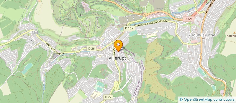 localisation de l'entreprise SCI TSR  VILLERUPT