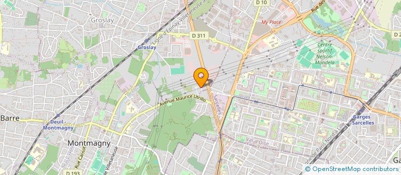 localisation de l'entreprise SCI TST  GROSLAY