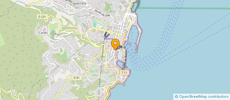 localisation de l'entreprise SCI TST à BASTIA