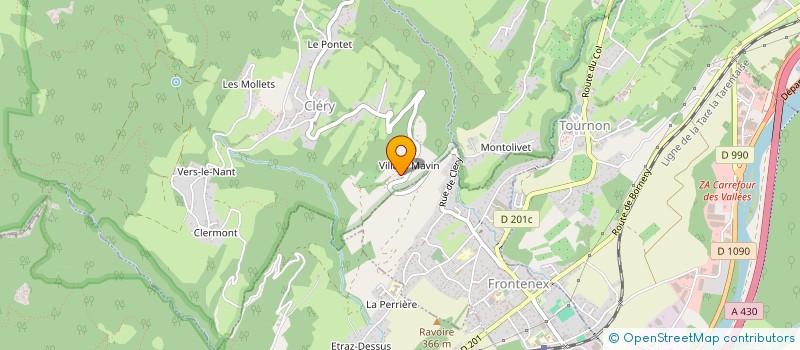 localisation de l'entreprise SCI TT FINANCE  FRONTENEX