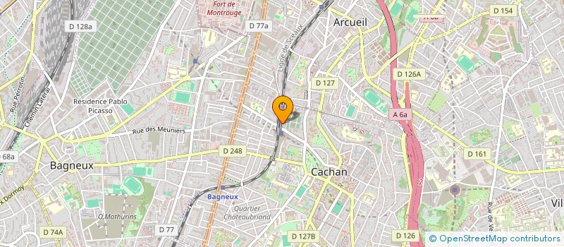 localisation de l'entreprise SCI TTA IMMO  CACHAN