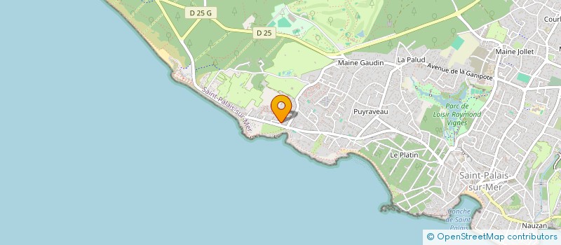 localisation de l'entreprise SCI TTB45  SAINT-PALAIS-SUR-MER