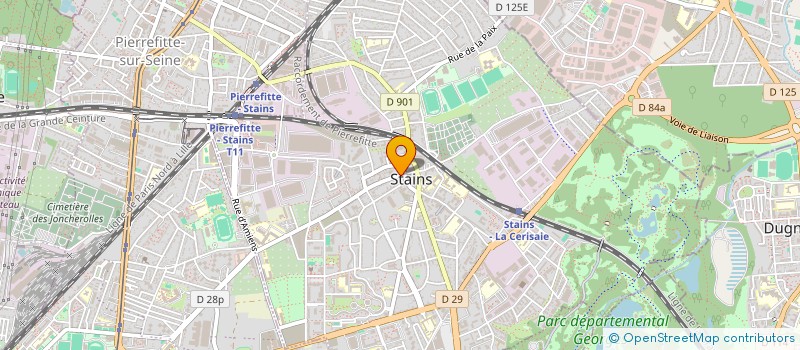 localisation de l'entreprise SCI TTI à STAINS