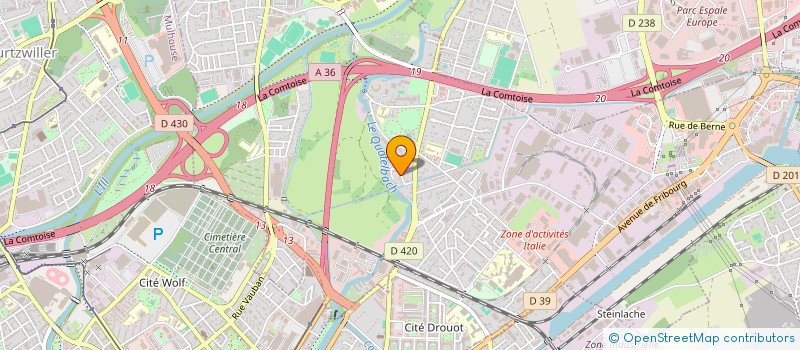 localisation de l'entreprise SCI TTK IMMO  ILLZACH