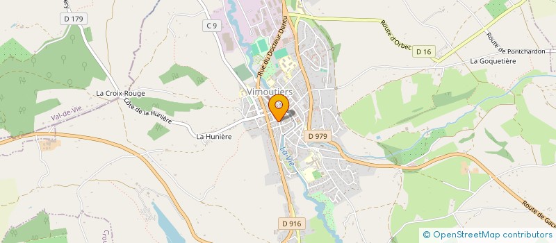 localisation de l'entreprise SCI TTS à VIMOUTIERS