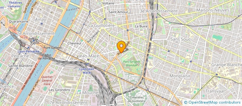 localisation de l'entreprise SCI TTS - LES TROIS PIERRES  LYON