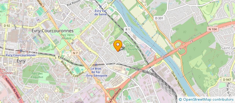localisation de l'entreprise SCI TU à EVRY-COURCOURONNES