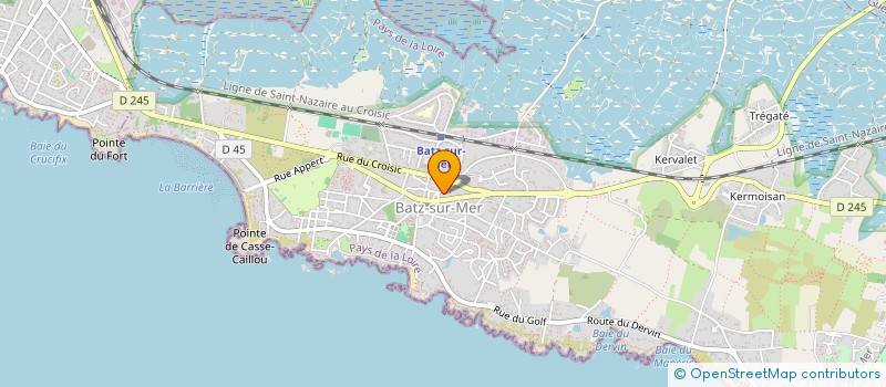 localisation de l'entreprise SCI TU301  BATZ-SUR-MER