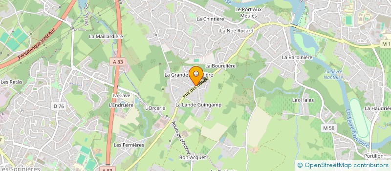 localisation de l'entreprise SCI TUAL ATLANTIQUE  VERTOU