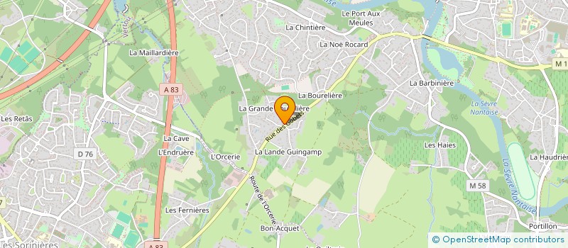 localisation de l'entreprise SCI TUAL OCEANE  VERTOU