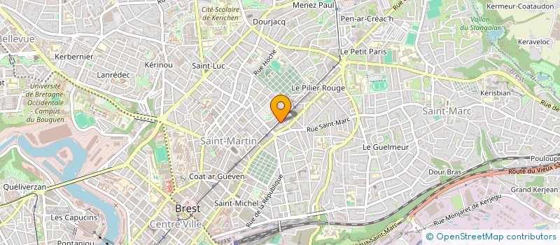 localisation de l'entreprise SCI TUAMOTOU  BREST