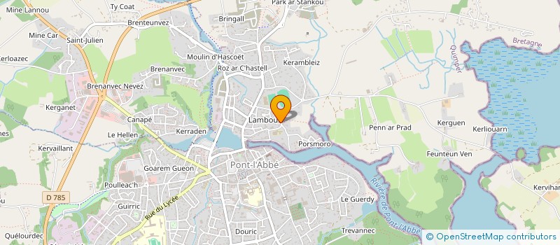 localisation de l'entreprise SCI TUAN  PONT-L'ABBE