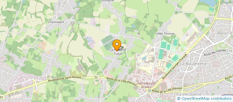 localisation de l'entreprise SCI TUAUD  SAINT-NAZAIRE