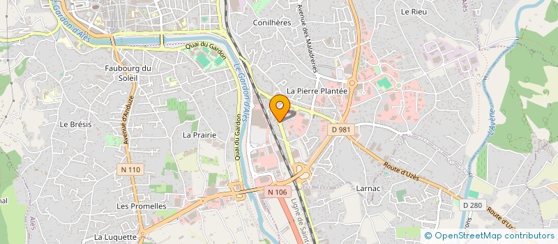 localisation de l'entreprise SCI TUDAUR  ALES