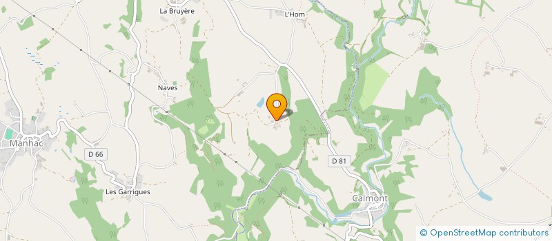 localisation de l'entreprise SCI TUDINE  MANHAC