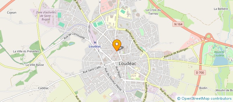 localisation de l'entreprise SCI TUDOR à LOUDEAC