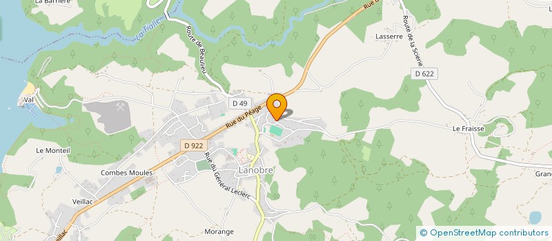 localisation de l'entreprise SCI TUDOSE à LANOBRE