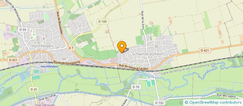 localisation de l'entreprise SCI TUFFY  SCHWINDRATZHEIM