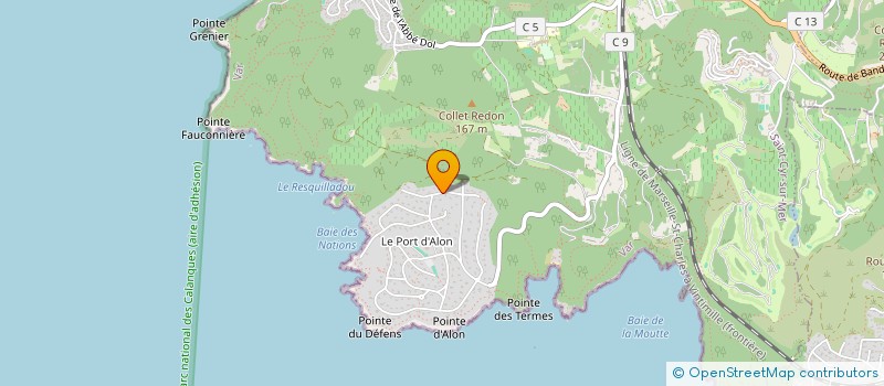 localisation de l'entreprise SCI TUFI à SAINT-CYR-SUR-MER