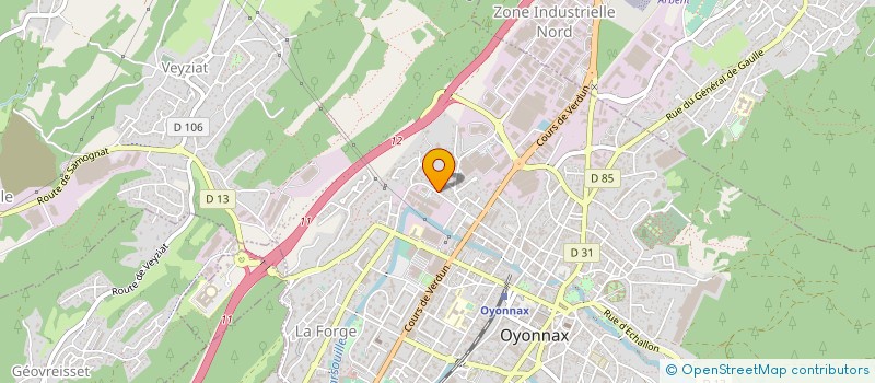 localisation de l'entreprise SCI TUGBA à OYONNAX