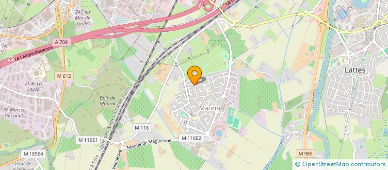 localisation de l'entreprise SCI TUK TUK à LATTES