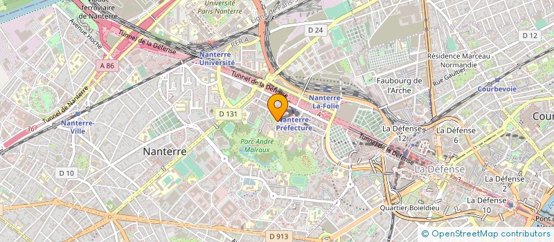 localisation de l'entreprise SCI TULIPE  NANTERRE