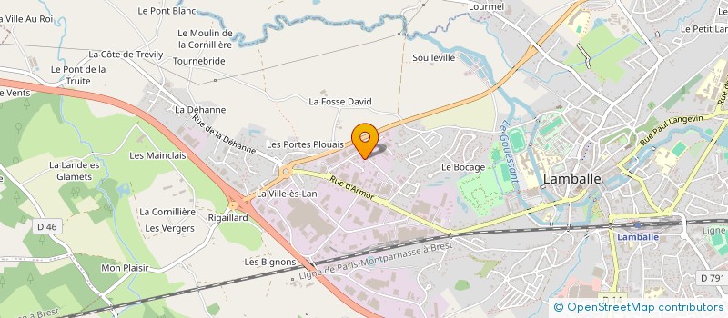 localisation de l'entreprise SCI TULIPE  LAMBALLE-ARMOR