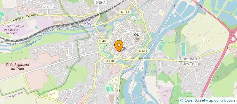 localisation de l'entreprise SCI TULLUM  TOUL