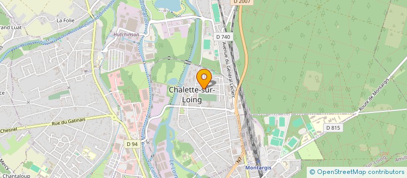 localisation de l'entreprise SCI TUNC  CHALETTE-SUR-LOING