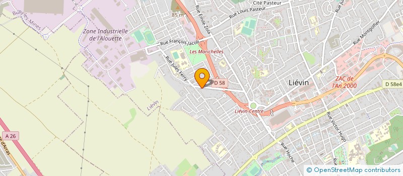 localisation de l'entreprise SCI TUPAORO  LIEVIN